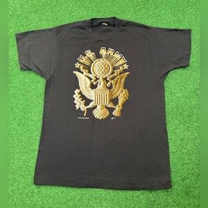 Vintage 80s US Army Retro Military Screen Stars Medium Graphic T Shirt